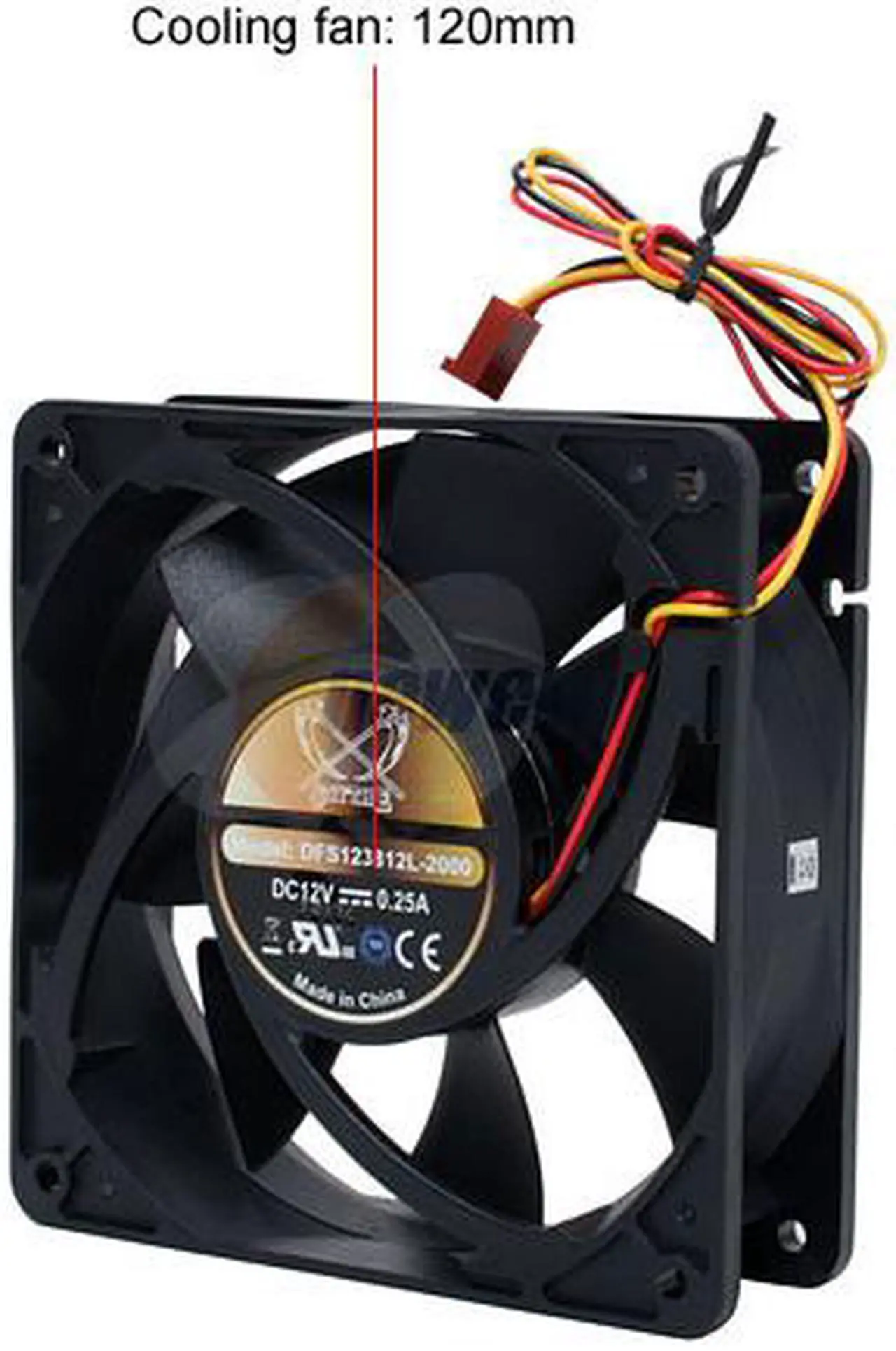 Alt view image 2 of 5 - Scythe DFS123812-2000 Case Fan
