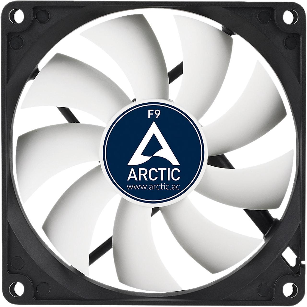 ARCTIC F9 Fluid Dynamic Bearing Case Fan, 92mm Quiet Blade Design, 43CFM at 23dBA