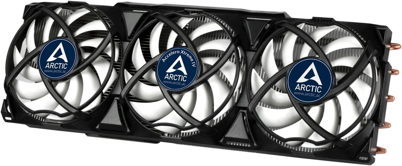 Main image of ARCTIC Accelero Xtreme IV Enthusiast VGA Cooler-nVidia/AMD, Triple 92mm PWM Fans, Patented Back-Side Heatsink, SLI/CrossFire