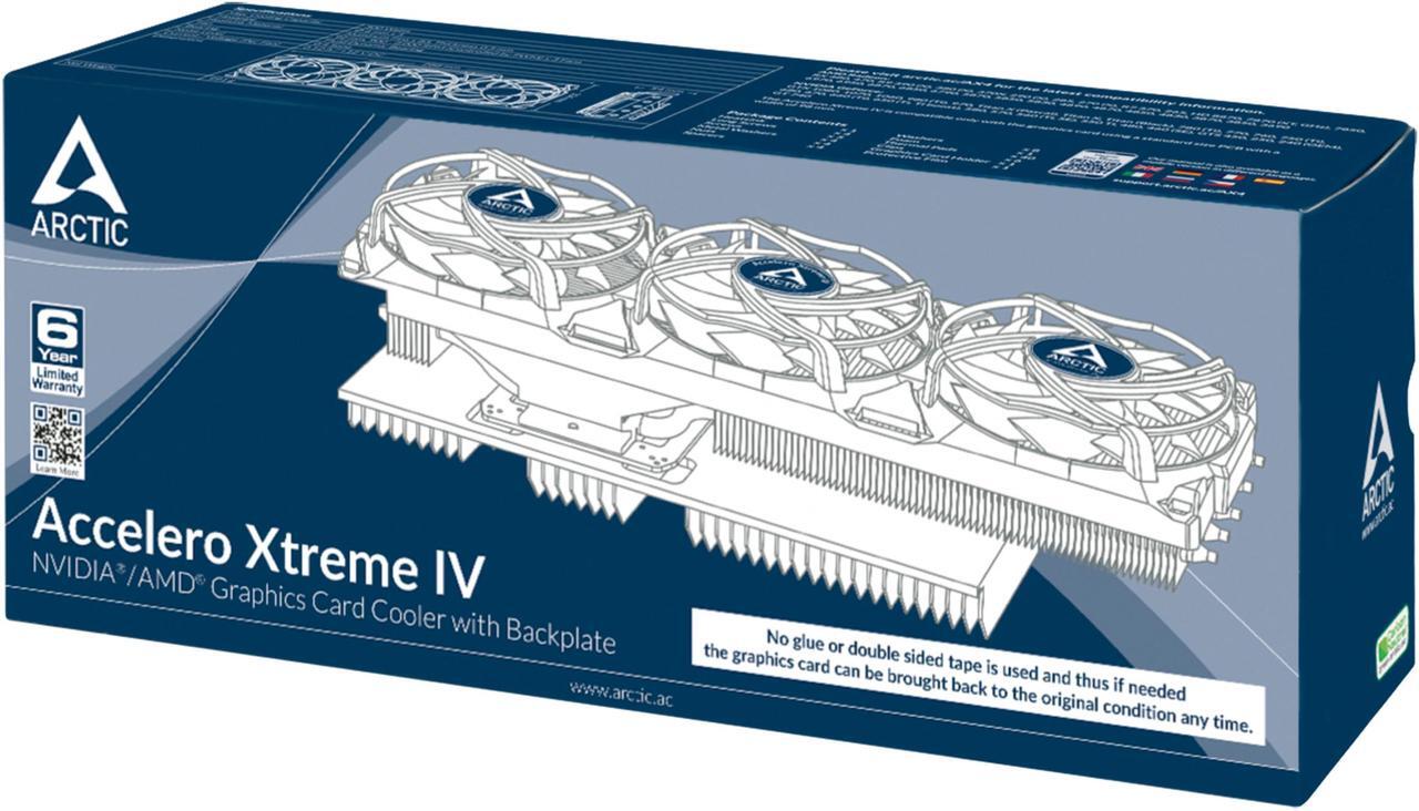 Alt view image 10 of 11 - ARCTIC Accelero Xtreme IV Enthusiast VGA Cooler-nVidia/AMD, Triple 92mm PWM Fans, Patented Back-Side Heatsink, SLI/CrossFire