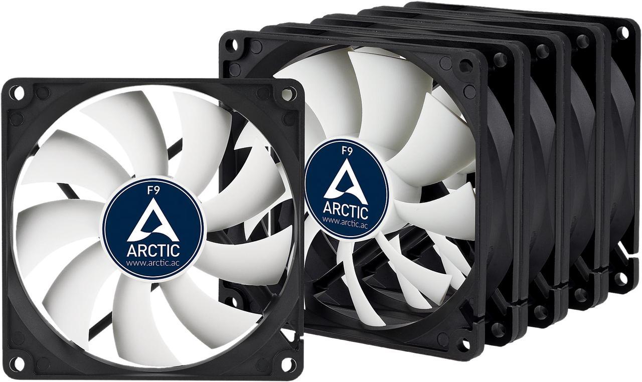 Arctic F9 - Value pack 90mm Standard Low Noise Case Fan Cooling, 5 Pack