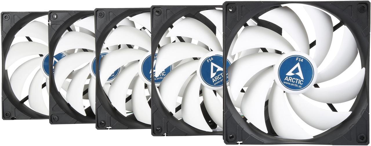 Arctic F14 - Value pack 140mm Standard Low Noise Case Fan Cooling, 5 Pack