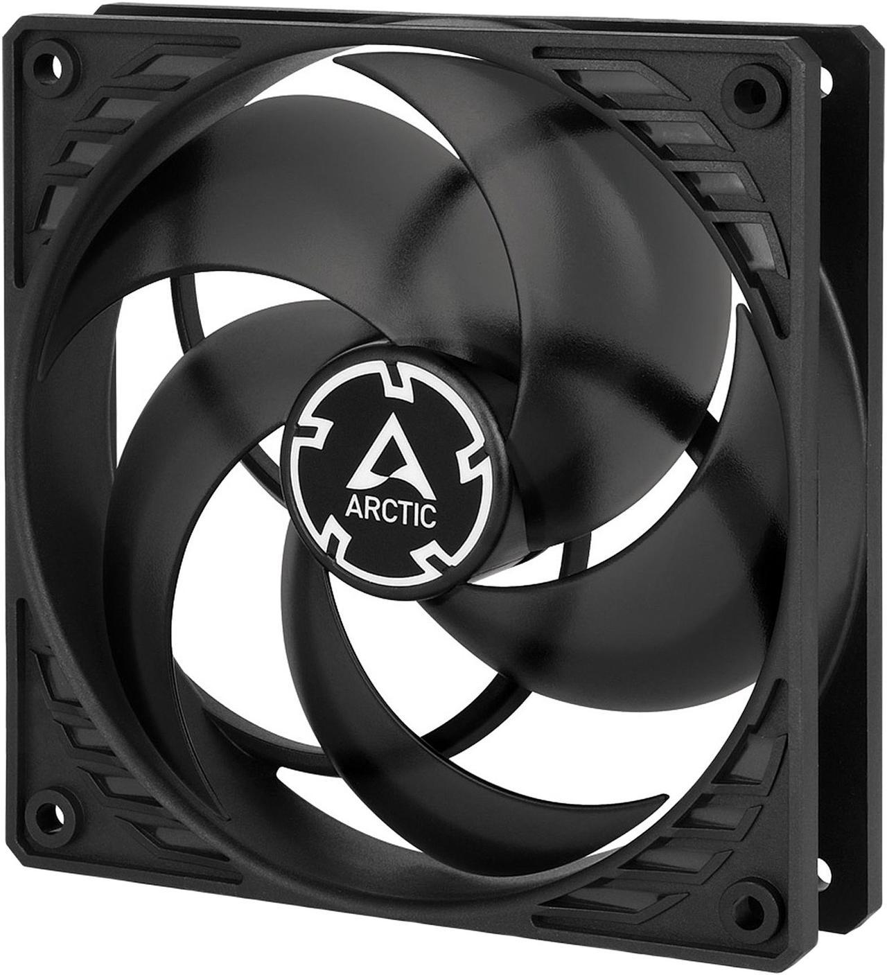 Arctic P12 PWM PST (Black/Transparent) - Pressure-optimised 120 mm Fan with PWM and PST (PWM Sharing Technology)