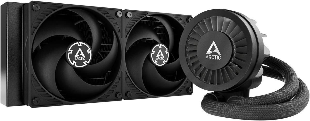 ARCTIC COOLING Liquid Freezer III - 240: All-in-One CPU Water Cooler with 240mm radiator and 2x P12 PWM PST fan, compatible Intel LGA1700, 1851 and AMD AM4, AM5 - Black color