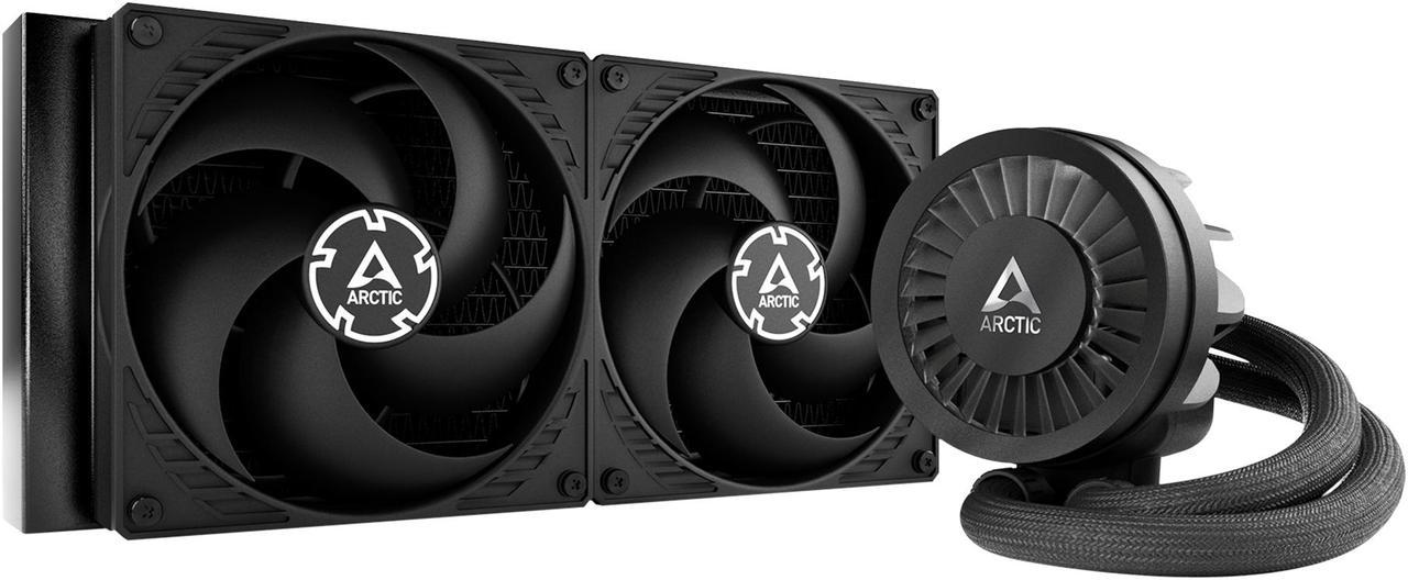 ARCTIC COOLING Liquid Freezer III - 280: All-in-One CPU Water Cooler with 280mm radiator and 2x P14 PWM PST fan, compatible Intel LGA1700, 1851 and AMD AM4, AM5 - Black color