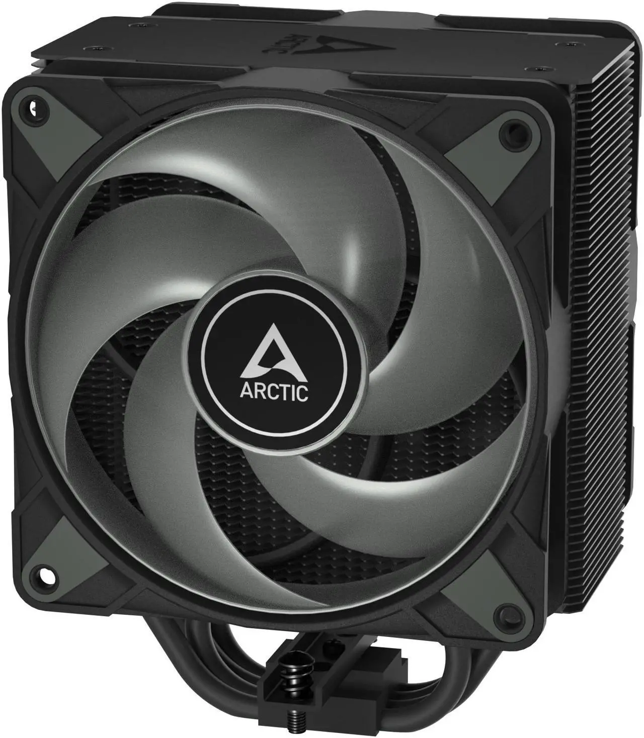 Alt view image 2 of 10 - Freezer 36 A-RGB (Black) – Black CPU Cooler for Intel Socket LGA1700 and AMD Socket AM4, AM5, Direct touch technology, duo 12cm Pressure Optimized Fan with A-RGB lighting in push pull configuration