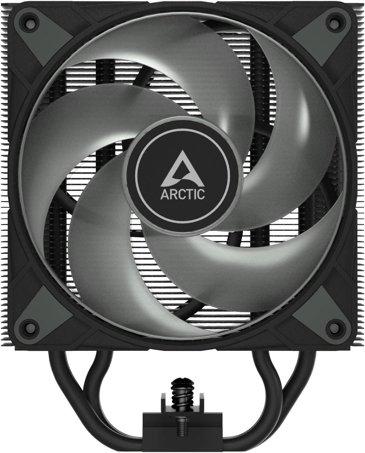 Alt view image 4 of 10 - Freezer 36 A-RGB (Black) – Black CPU Cooler for Intel Socket LGA1700 and AMD Socket AM4, AM5, Direct touch technology, duo 12cm Pressure Optimized Fan with A-RGB lighting in push pull configuration