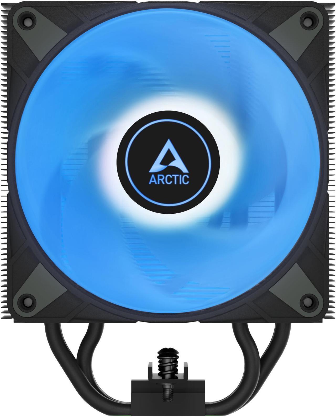 Alt view image 6 of 10 - Freezer 36 A-RGB (Black) – Black CPU Cooler for Intel Socket LGA1700 and AMD Socket AM4, AM5, Direct touch technology, duo 12cm Pressure Optimized Fan with A-RGB lighting in push pull configuration