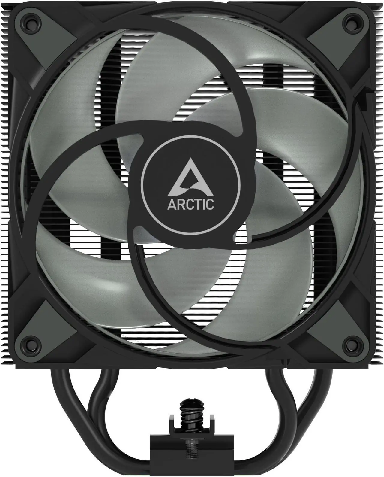 Alt view image 7 of 10 - Freezer 36 A-RGB (Black) – Black CPU Cooler for Intel Socket LGA1700 and AMD Socket AM4, AM5, Direct touch technology, duo 12cm Pressure Optimized Fan with A-RGB lighting in push pull configuration