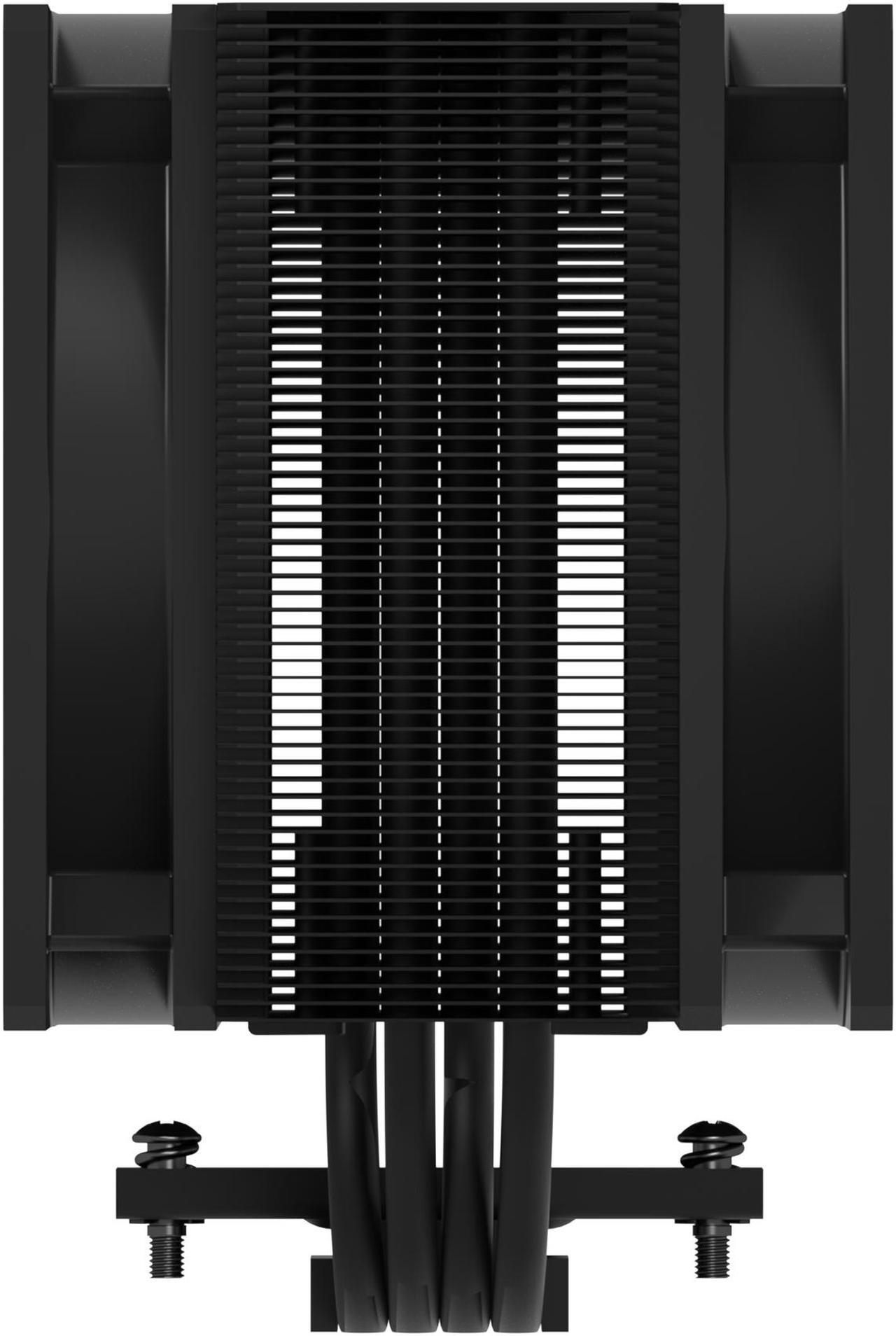 Alt view image 8 of 10 - Freezer 36 A-RGB (Black) – Black CPU Cooler for Intel Socket LGA1700 and AMD Socket AM4, AM5, Direct touch technology, duo 12cm Pressure Optimized Fan with A-RGB lighting in push pull configuration