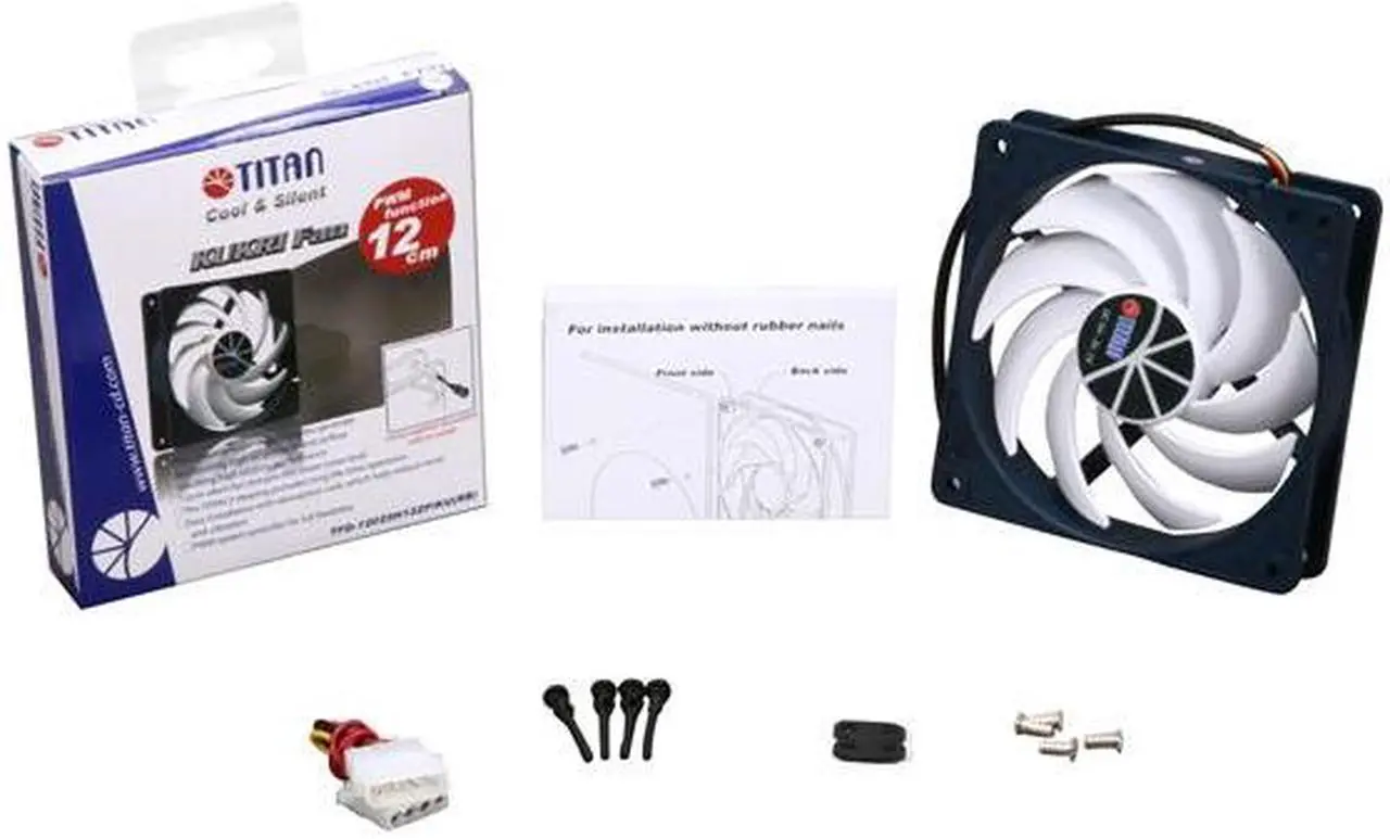 Alt view image 4 of 4 - Titan TFD-12025H12ZP Kukri 120mm Cool and Silent Fan