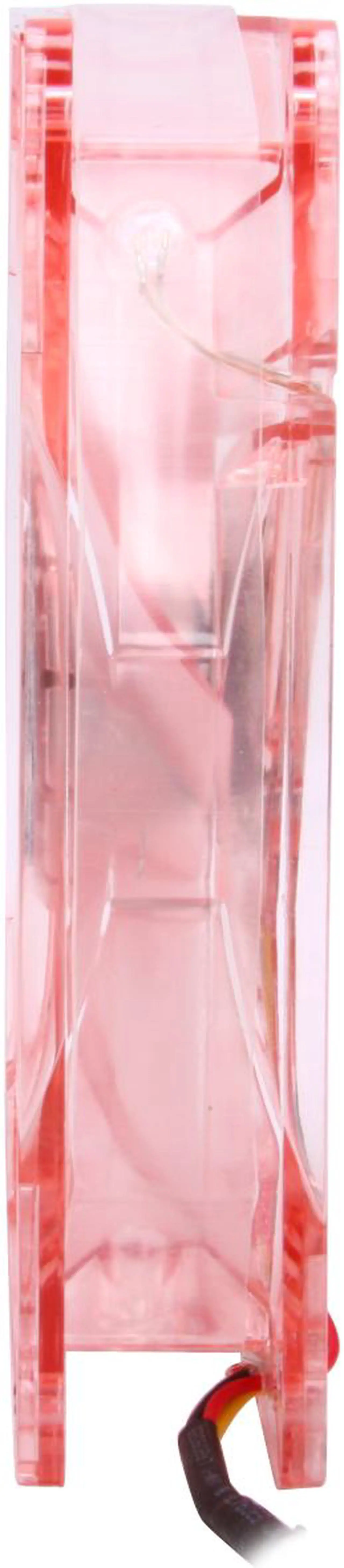 Alt view image 3 of 6 - Rosewill Computer Case Fan, 120mm, LP4 Adapter, 3 /4 Pin Connector, Red Frame, 4 Red LED Lights, Sleeve Bearing, Silent - RFA-120-RL