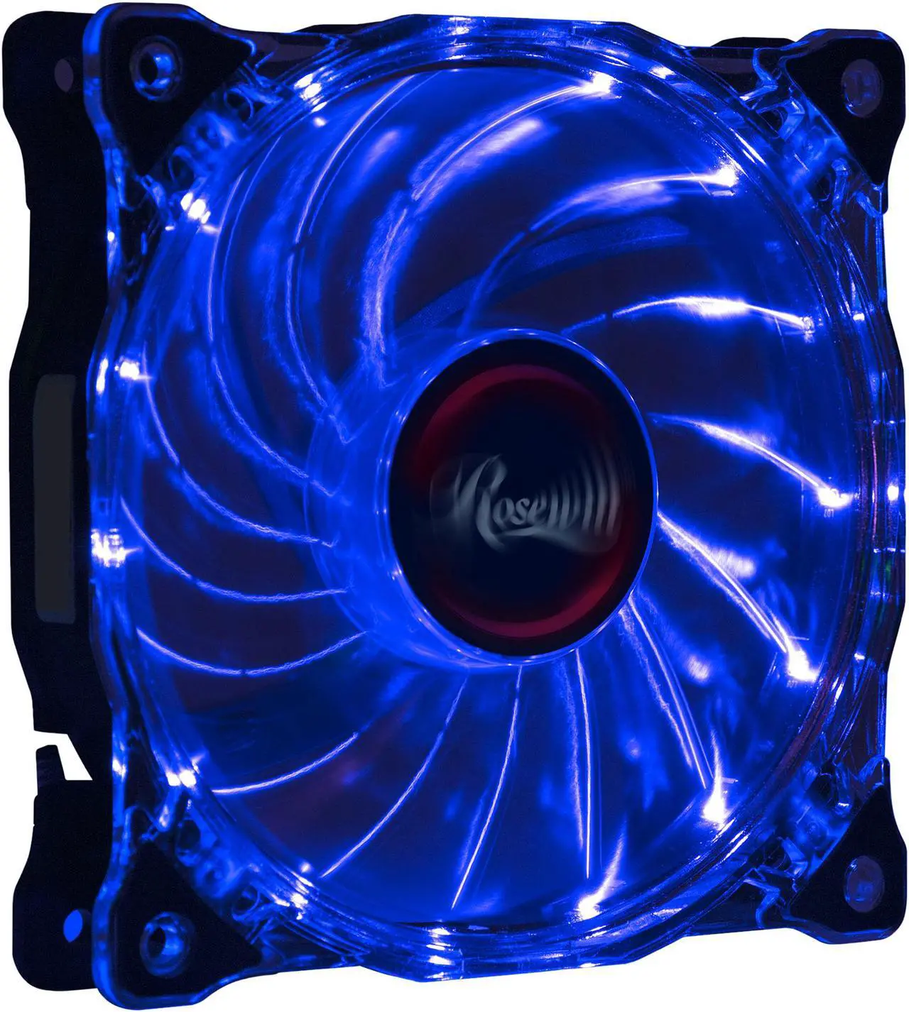 Main image of Rosewill RFA-120-WL - 120mm CULLINAN Computer Case Cooling Fan with LP4 Adapter - Semi-Transparent Frame & Blue LED Lights, Sleeve Bearing, Silent