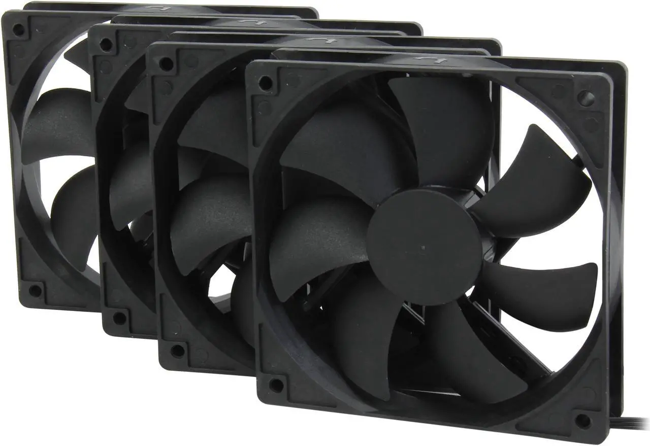 Main image of Rosewill 120mm Case Fan 4-Pack, Long Life Sleeve Bearing Computer Case Fan ROCF-13001, Ultra Quiet Computer Cooling Fan 4 Pack 120 mm Standard Case Fan