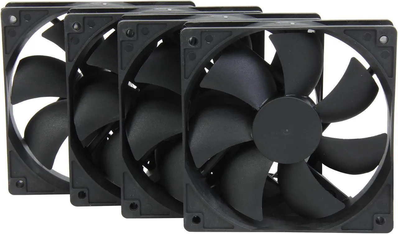 Alt view image 3 of 5 - Rosewill 120mm Case Fan 4-Pack, Long Life Sleeve Bearing Computer Case Fan ROCF-13001, Ultra Quiet Computer Cooling Fan 4 Pack 120 mm Standard Case Fan