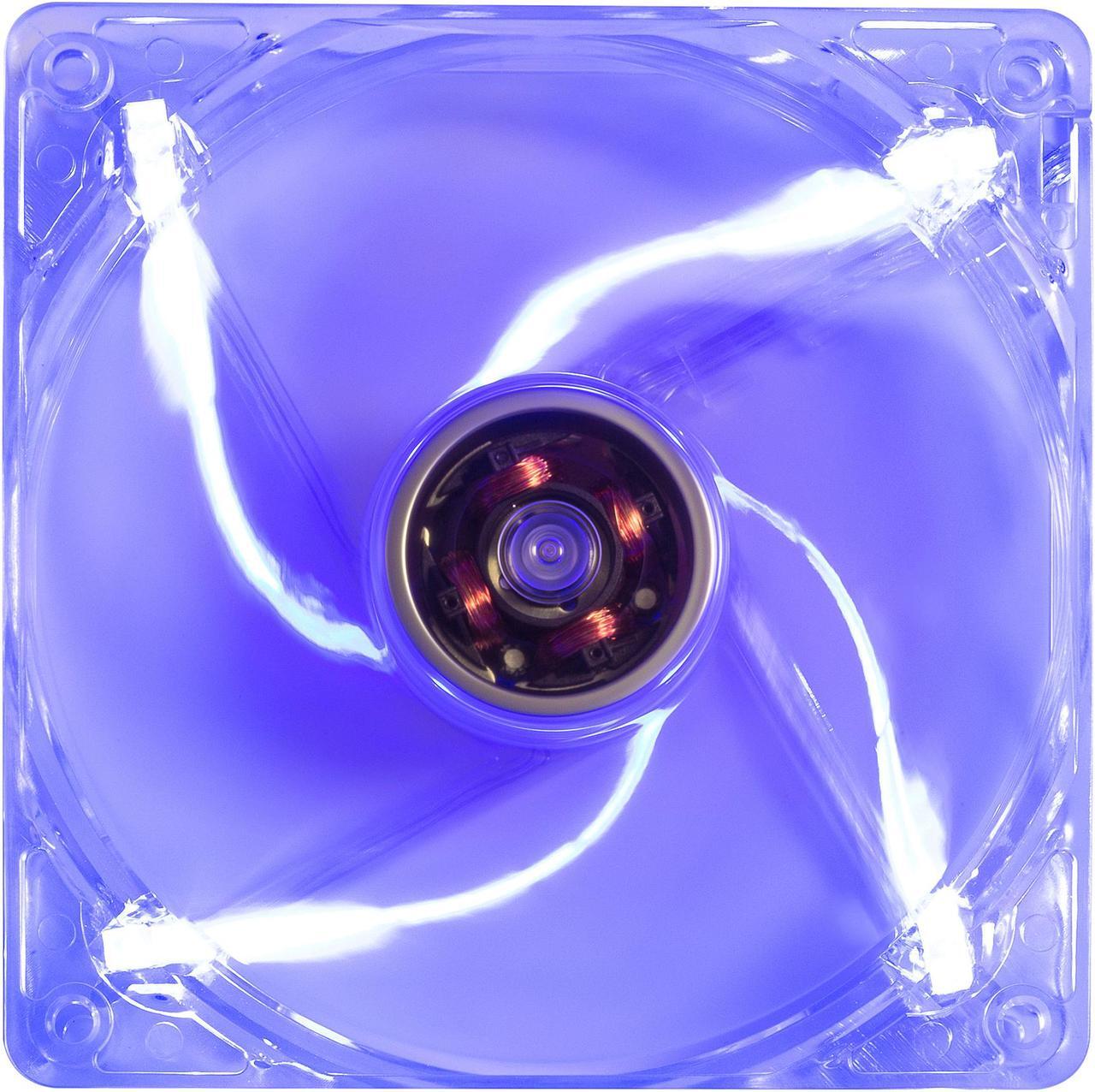 Main image of Rosewill Computer Case Cooling Fan, 120mm, LP4 Adapter, Transparent Frame, 4 Blue LED Lights, Fluid Dynamic Bearing, Silent - RFTL-131209B