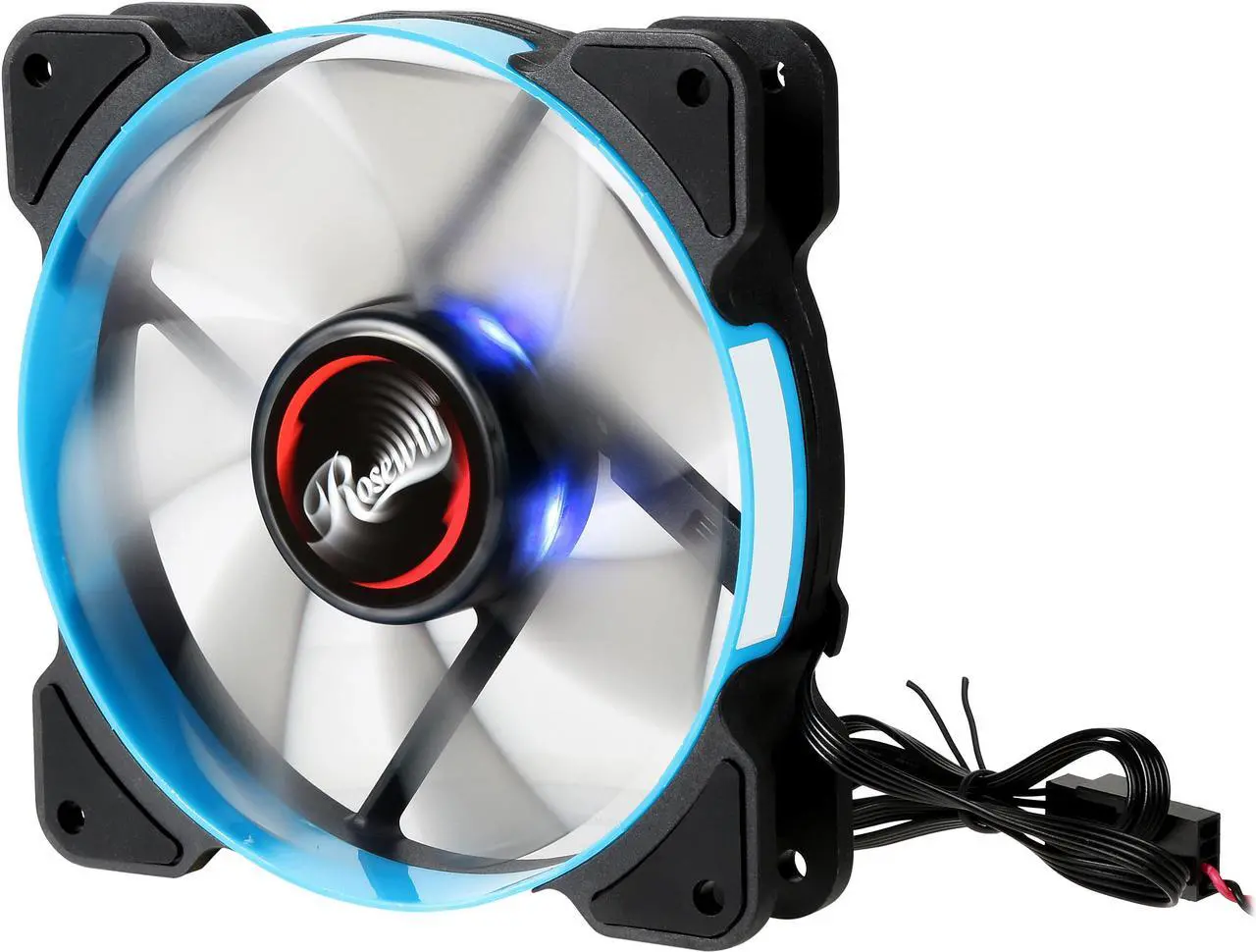 Alt view image 5 of 9 - Rosewill 120mm Case Fan with Blue LED and PWM (Pulse Width Modulation) Function, Very Quiet Cooling Fan from Advanced Hydraulic Bearing, Model RWCB-1612