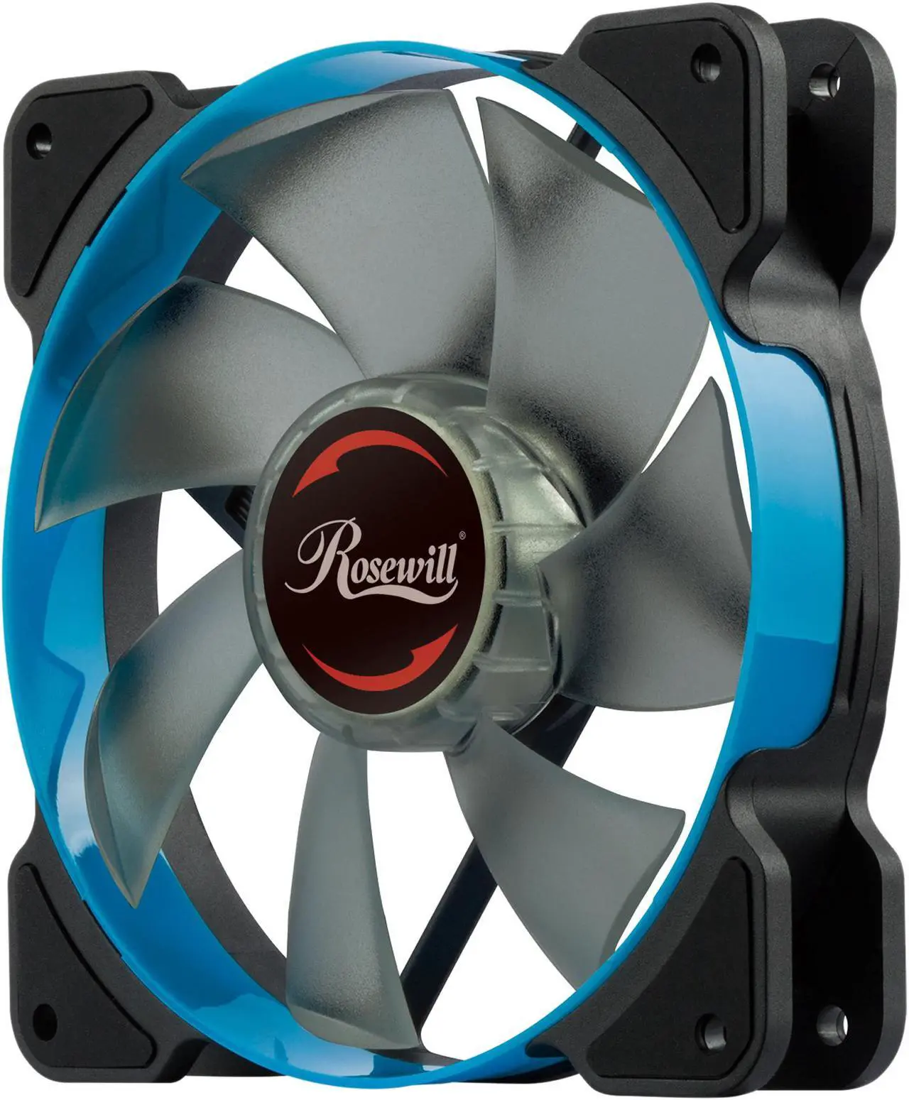 Main image of Rosewill 120mm Case Fan with Blue LED and PWM (Pulse Width Modulation) Function, Very Quiet Cooling Fan from Advanced Hydraulic Bearing, Model RWCB-1612