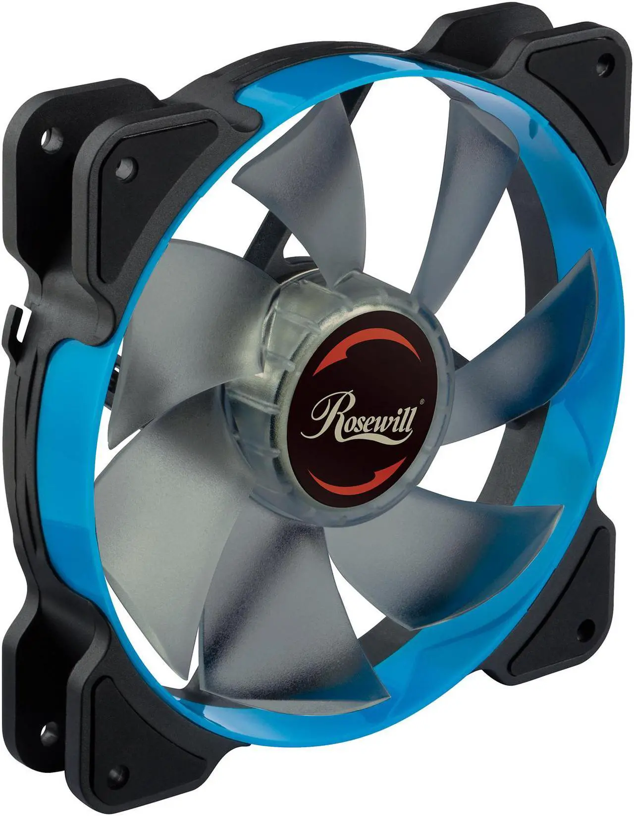 Alt view image 4 of 9 - Rosewill 120mm Case Fan with Blue LED and PWM (Pulse Width Modulation) Function, Very Quiet Cooling Fan from Advanced Hydraulic Bearing, Model RWCB-1612
