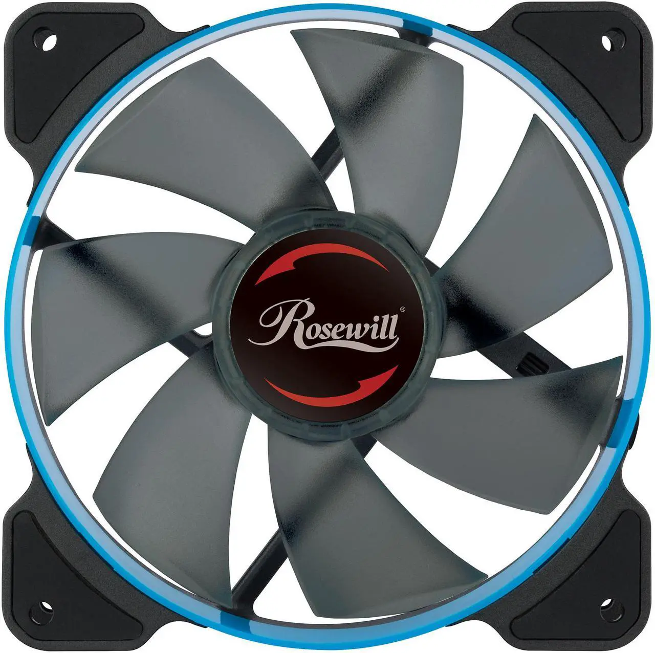 Alt view image 3 of 9 - Rosewill 120mm Case Fan with Blue LED and PWM (Pulse Width Modulation) Function, Very Quiet Cooling Fan from Advanced Hydraulic Bearing, Model RWCB-1612