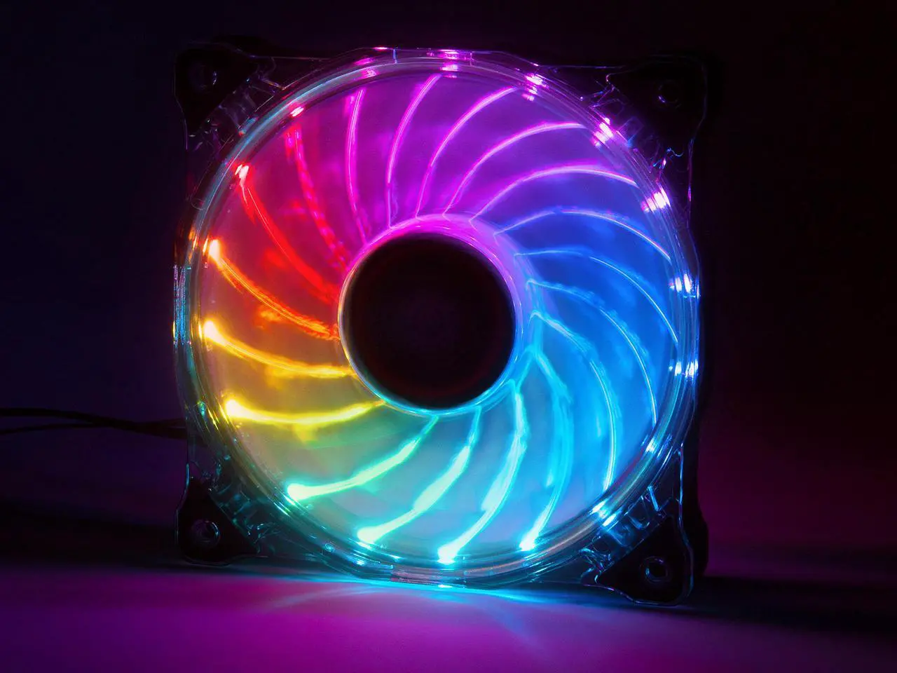 Alt view image 10 of 10 - Rosewill RGB Case Fan Set, 120mm Case Fans with 17-Key Remote Control & 8-Port RGB Fan Hub, 2 x 120 mm RGB Case Fans Set Ultra-Quiet PC Fan Set (2-Pack) - RGBF-17002