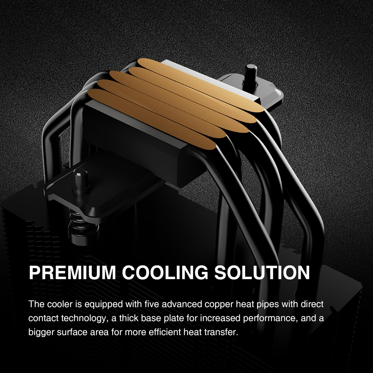 Open Box: Rosewill CPU Air Cooler with Digital Display | 5 Copper Heat Pipes | Up to 2000 RPM Fan Speed | 120mm Hydraulic Bearing PWM Fan | Support LGA 1851/1700/1151/1150/1155/1156/1200 | AMD AM5/AM4 - RWGCM2 - Newegg.com - Open Box condition - Image 16