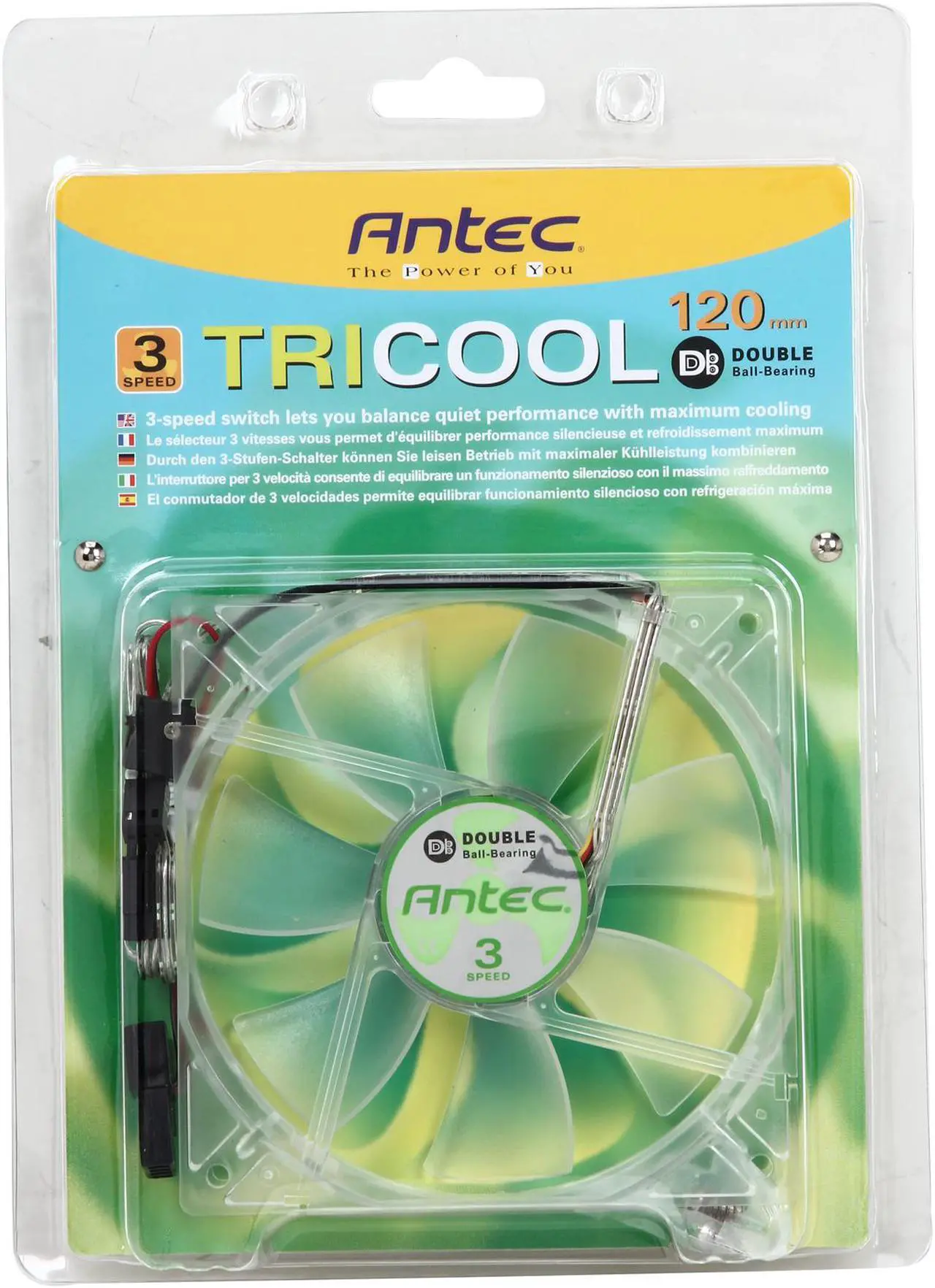 Alt view image 5 of 5 - Antec 761345-75121-6 3-Speed Case Cooling Fan