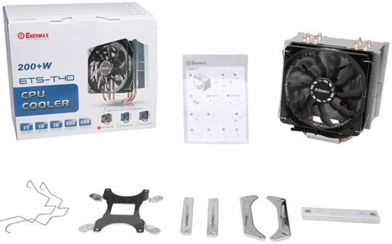 Alt view image 6 of 6 - Enermax ETS-T40-TB CPU Cooler With T.B.SILENCE PWM Twister Bearing Fan Compatible with latest Intel 2011/1150 and AMD FM2/FM1/AM3+