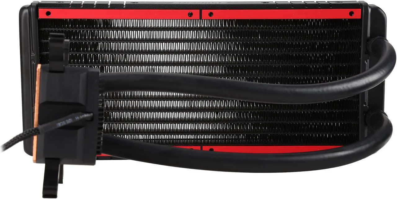 Alt view image 3 of 10 - Enermax Liqtech 240 All-in-One Liquid Cooler 27MM Thick Radiator w/ Duo High Pressure Airflow Fans