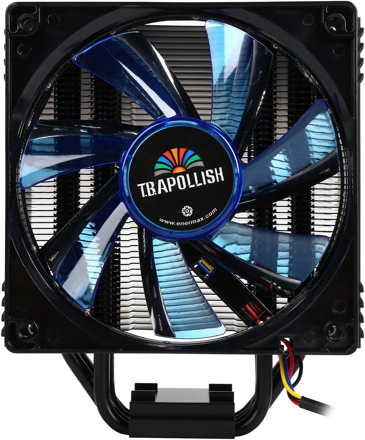 Alt view image 3 of 8 - ENERMAX ETS-T40F-BK 120mm Twister Aluminum 120mm Black CPU Cooler with blue LED PWM Fan