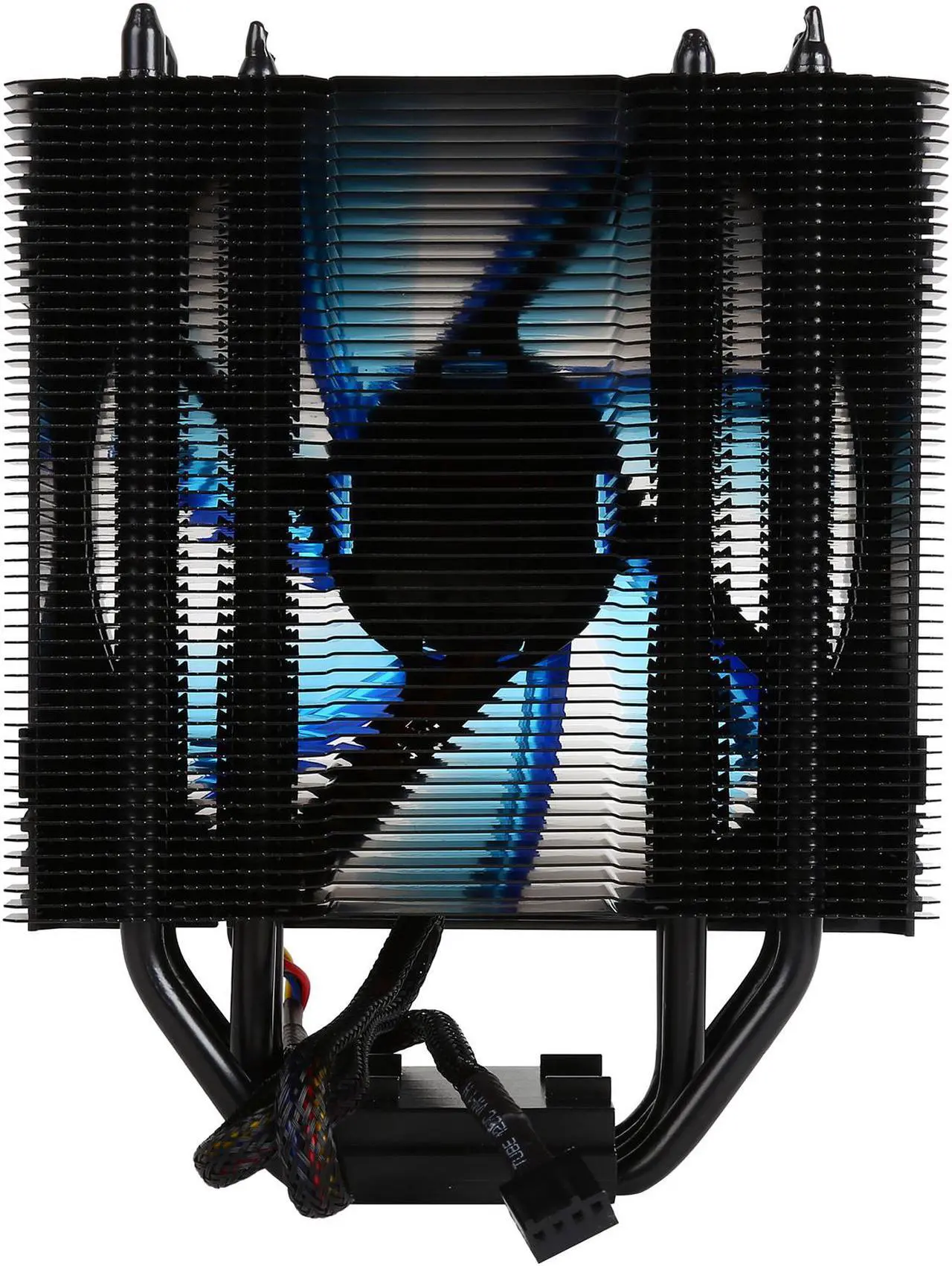 Alt view image 5 of 8 - ENERMAX ETS-T40F-BK 120mm Twister Aluminum 120mm Black CPU Cooler with blue LED PWM Fan