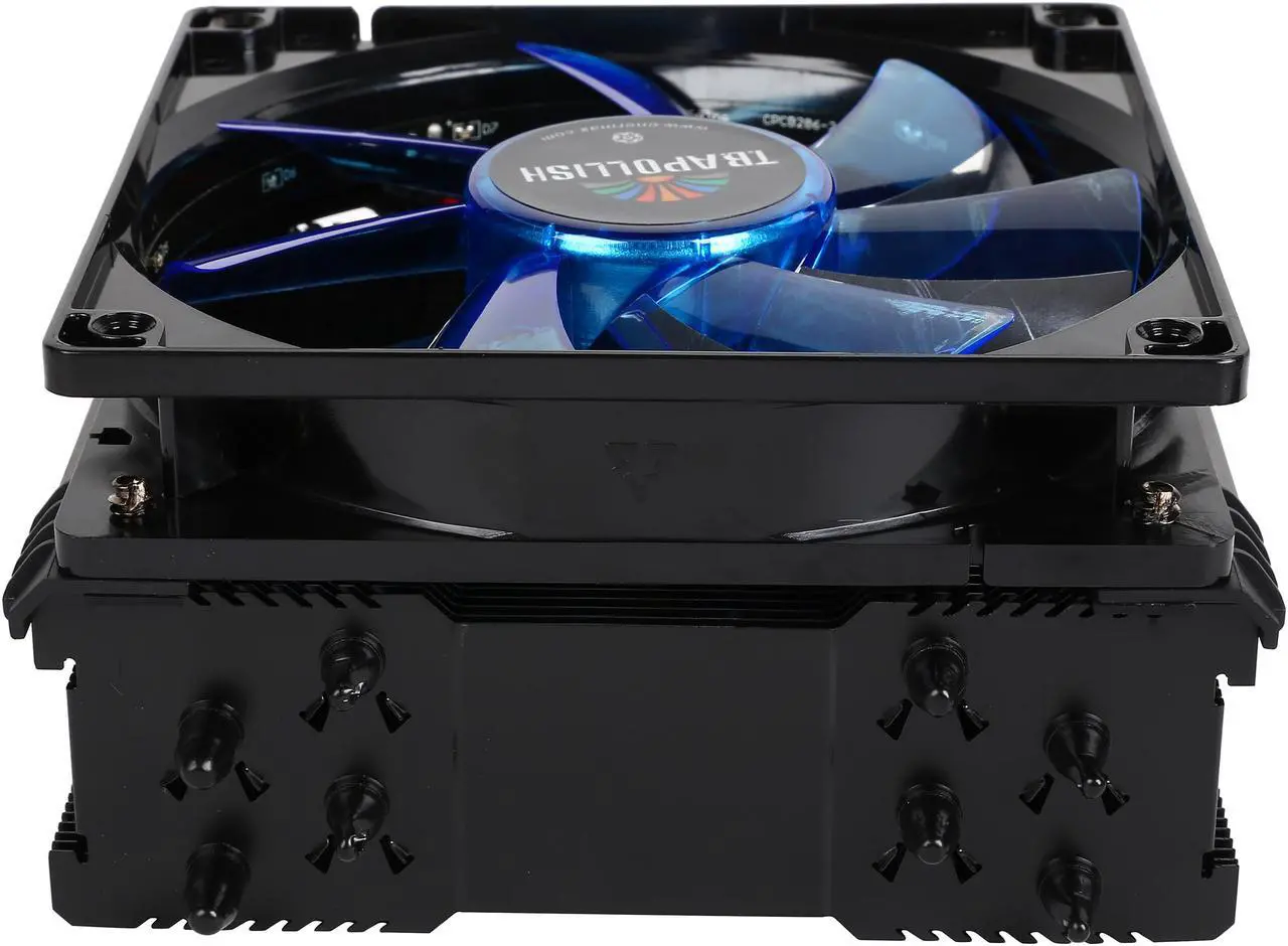 Alt view image 7 of 8 - ENERMAX ETS-T40F-BK 120mm Twister Aluminum 120mm Black CPU Cooler with blue LED PWM Fan