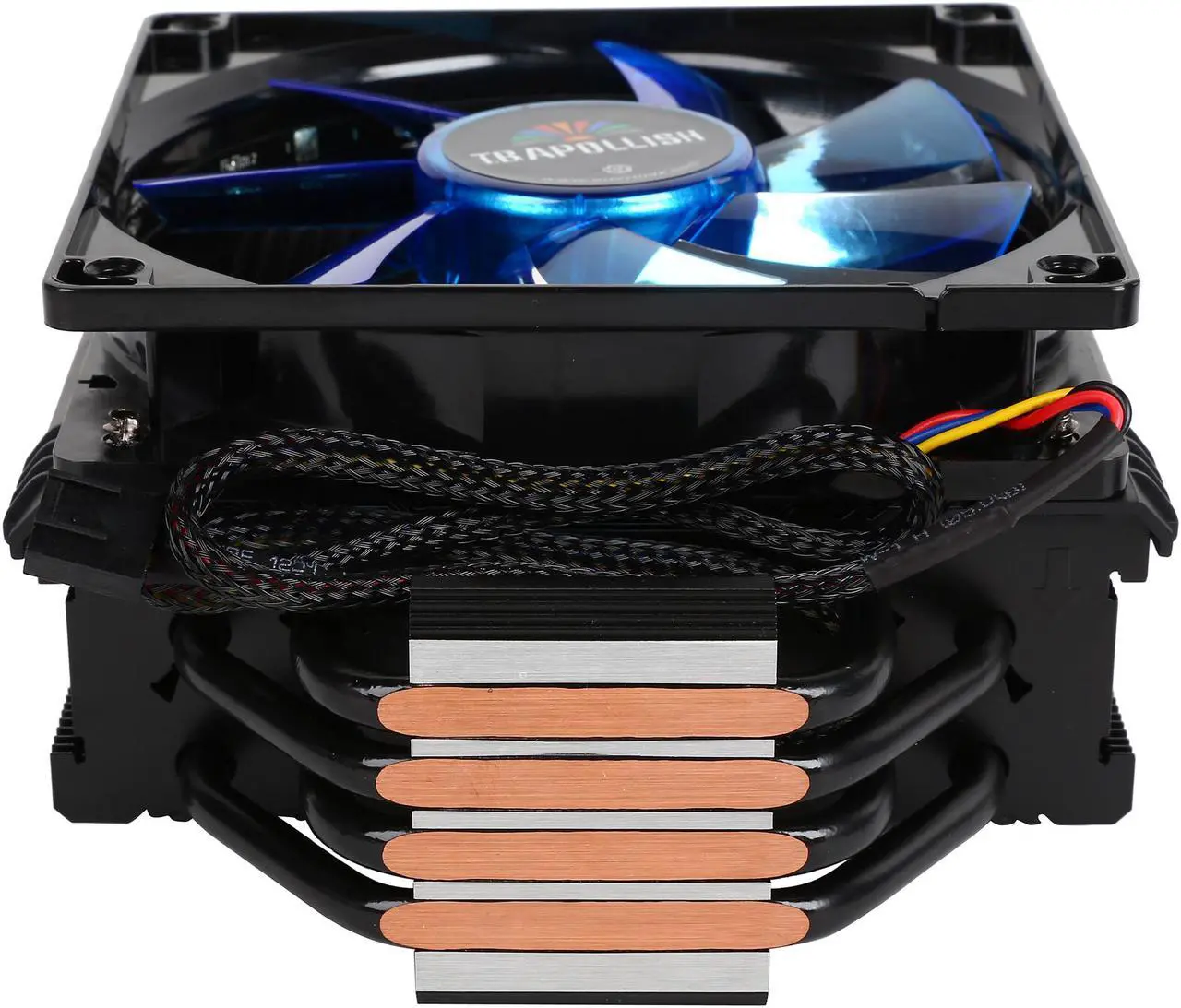 Alt view image 8 of 8 - ENERMAX ETS-T40F-BK 120mm Twister Aluminum 120mm Black CPU Cooler with blue LED PWM Fan