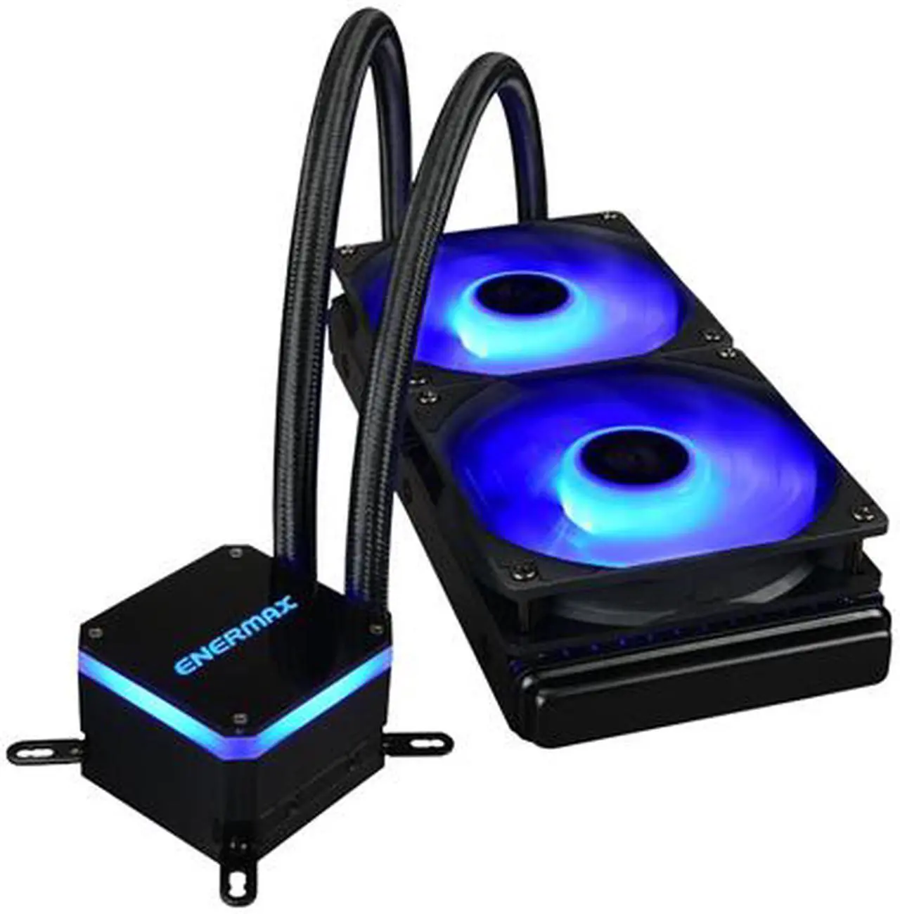 Alt view image 5 of 8 - Enermax LIQMAX III 240 RGB, All-in-one CPU Liquid Cooler for AM4 & AM5 / LGA 1700/1200/1151, 240mm Radiator, Dual-Chamber Water Block, RGB Fan - AM5 & LGA1700 Ready