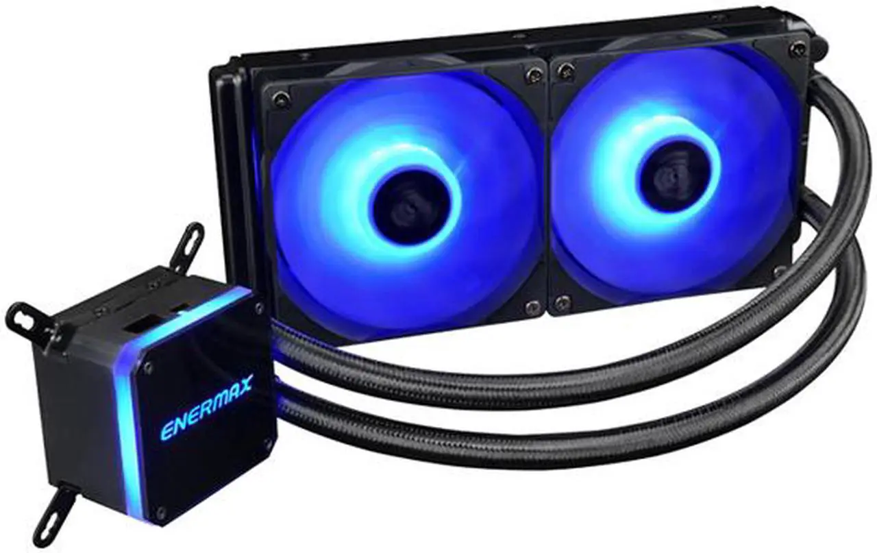 Alt view image 4 of 8 - Enermax LIQMAX III 240 RGB, All-in-one CPU Liquid Cooler for AM4 & AM5 / LGA 1700/1200/1151, 240mm Radiator, Dual-Chamber Water Block, RGB Fan - AM5 & LGA1700 Ready