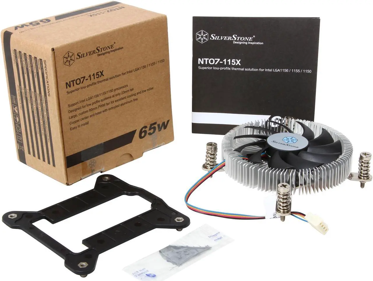 Alt view image 5 of 5 - SILVERSTONE NT07-115X Super Slim Profile CPU Cooler LGA 1156/1155/1150 Intel LGA115X