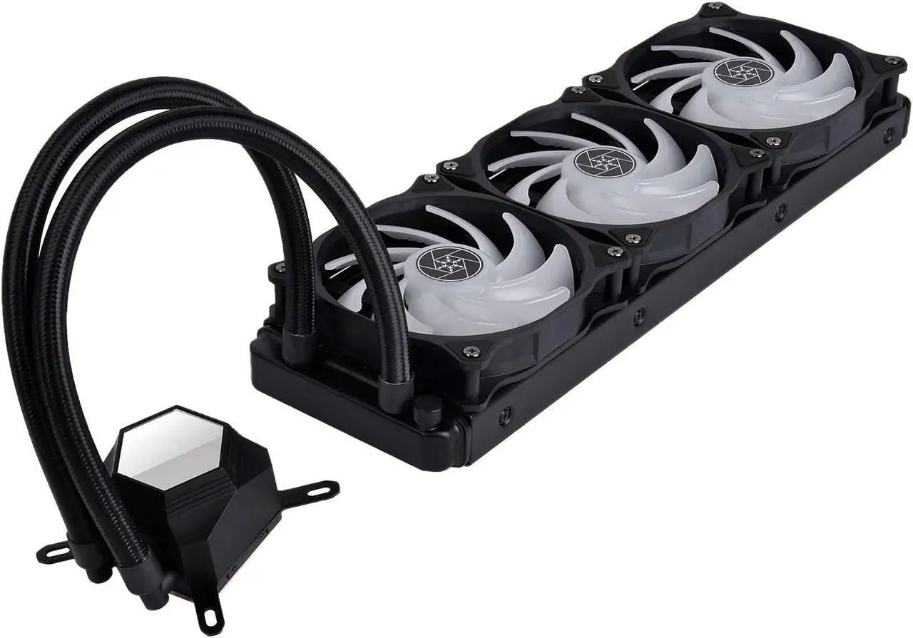 Alt view image 6 of 16 - SilverStone PF360-ARGB AIO CPU Liquid Cooling/ARGB/Triple 120mm PWM Fan/MCT Pump/Universal Intel & AMD Socket Solution