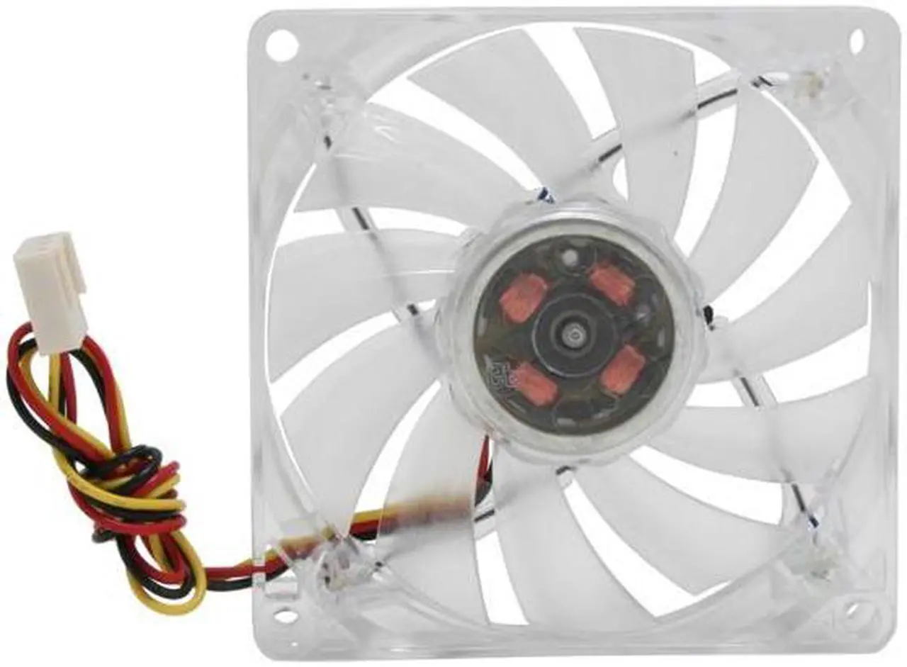Alt view image 2 of 4 - HIPER HFF-1R08N Red LED 80mm Transparent Case Fan