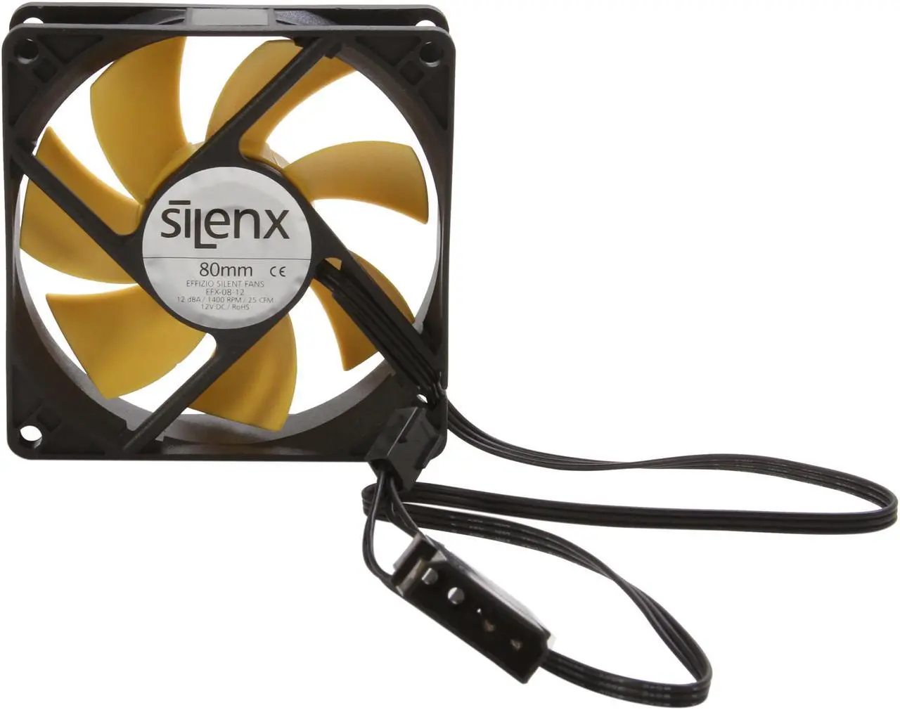 Alt view image 4 of 6 - SilenX EFX-08-12 80mm Effizio Quiet Case Fan
