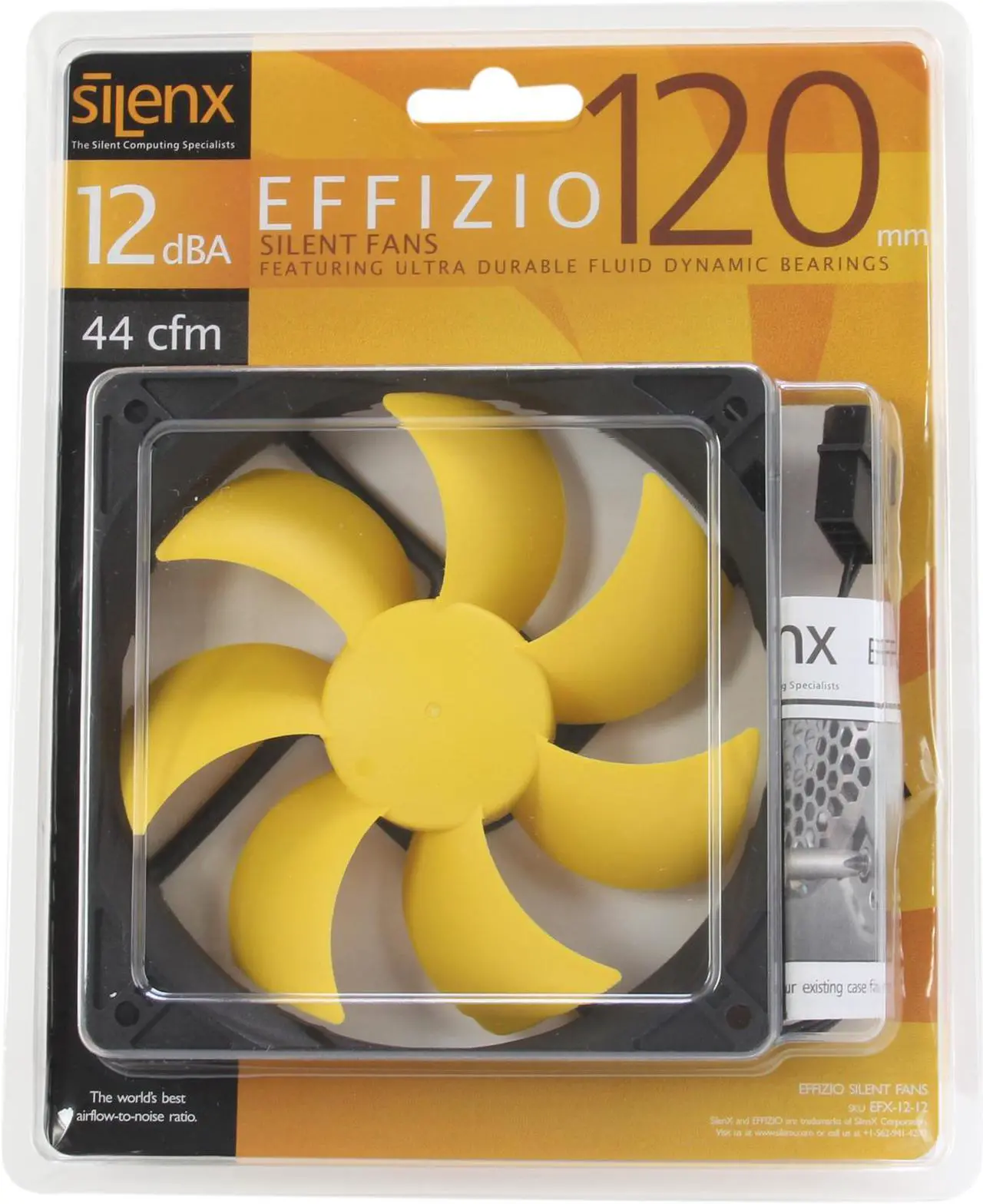 Alt view image 6 of 5 - SilenX EFX-12-12 Effizio Quiet Case Fan