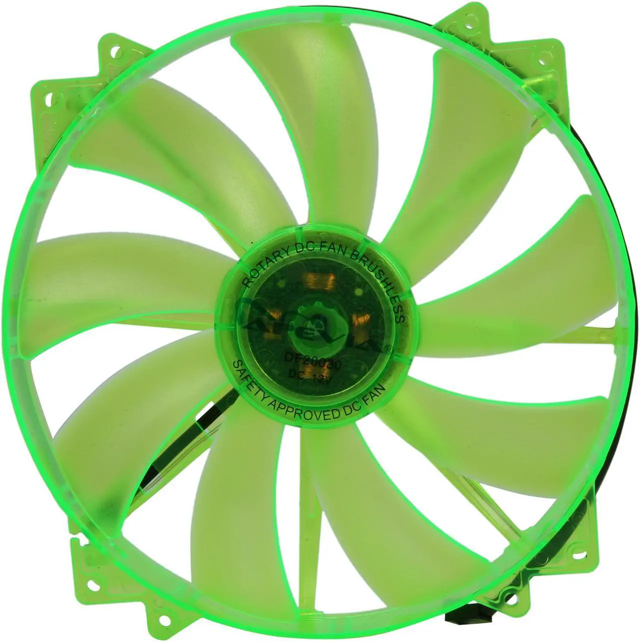 Alt view image 3 of 5 - APEVIA CF20SL-UGN 200 mm Case Fan