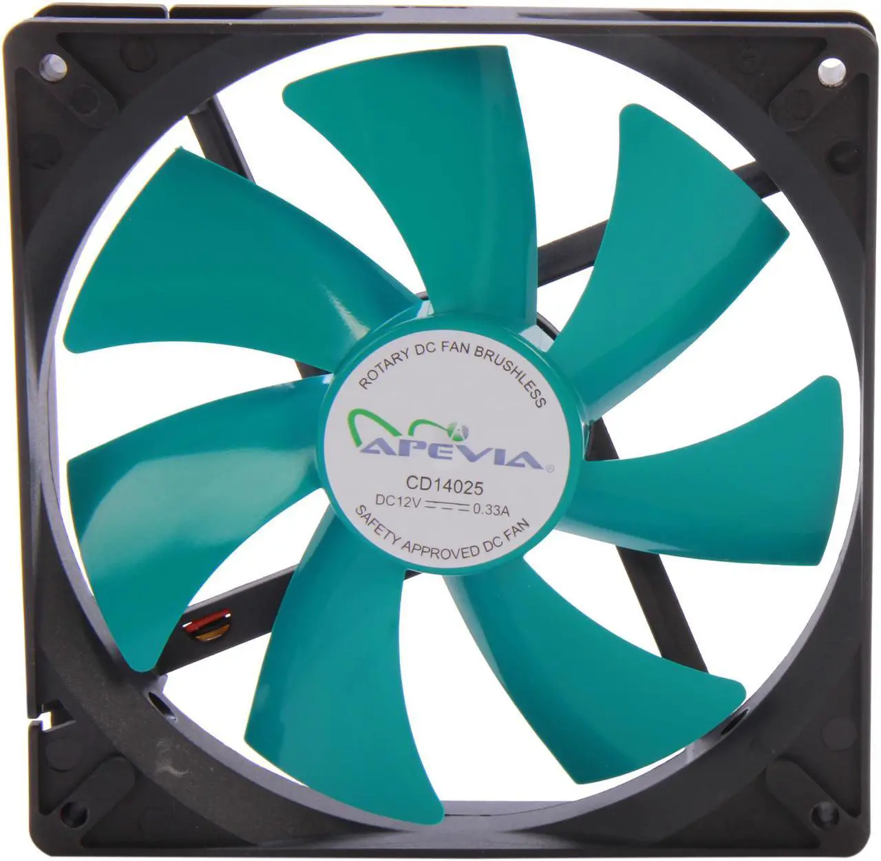 Alt view image 2 of 6 - APEVIA  14S-BT  140mm Case fan w/3-pin and 4-pin connectors