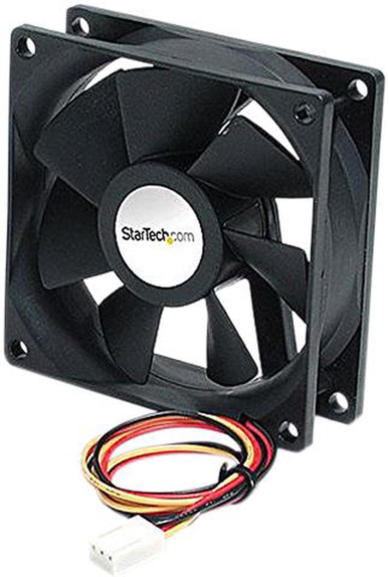 StarTech.com 9.25cm Ball Bearing Quiet Computer Case Fan with TX3 Connector FAN9X25TX3L (Black)