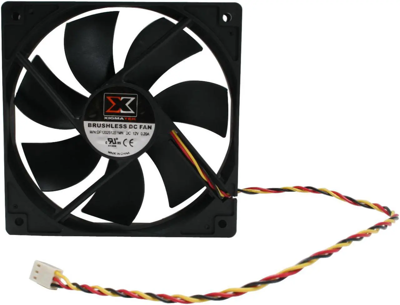 Alt view image 3 of 4 - XIGMATEK XSF-F1251 120mm Case Fan PSU Molex Adapter/extender included