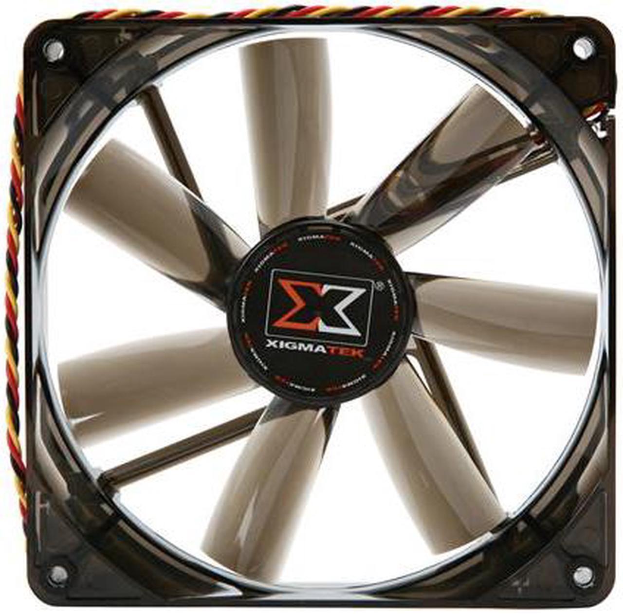 Main image of XIGMATEK FCB (Fluid Circulative Bearing) Cooling System XLF XLF-F1455 140mm White LED Black Case Fan PSU Molex Adapter/extender included