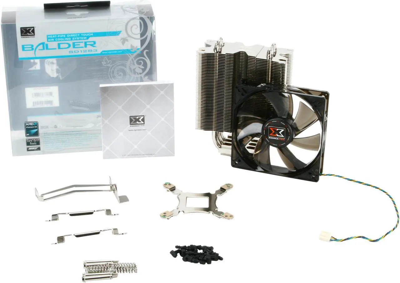 Alt view image 8 of 10 - XIGMATEK BALDER SD1283 120mm Long Life CPU Cooler I7 i5 775 1155 AMD compatible, w/ bracket ACK-I5361