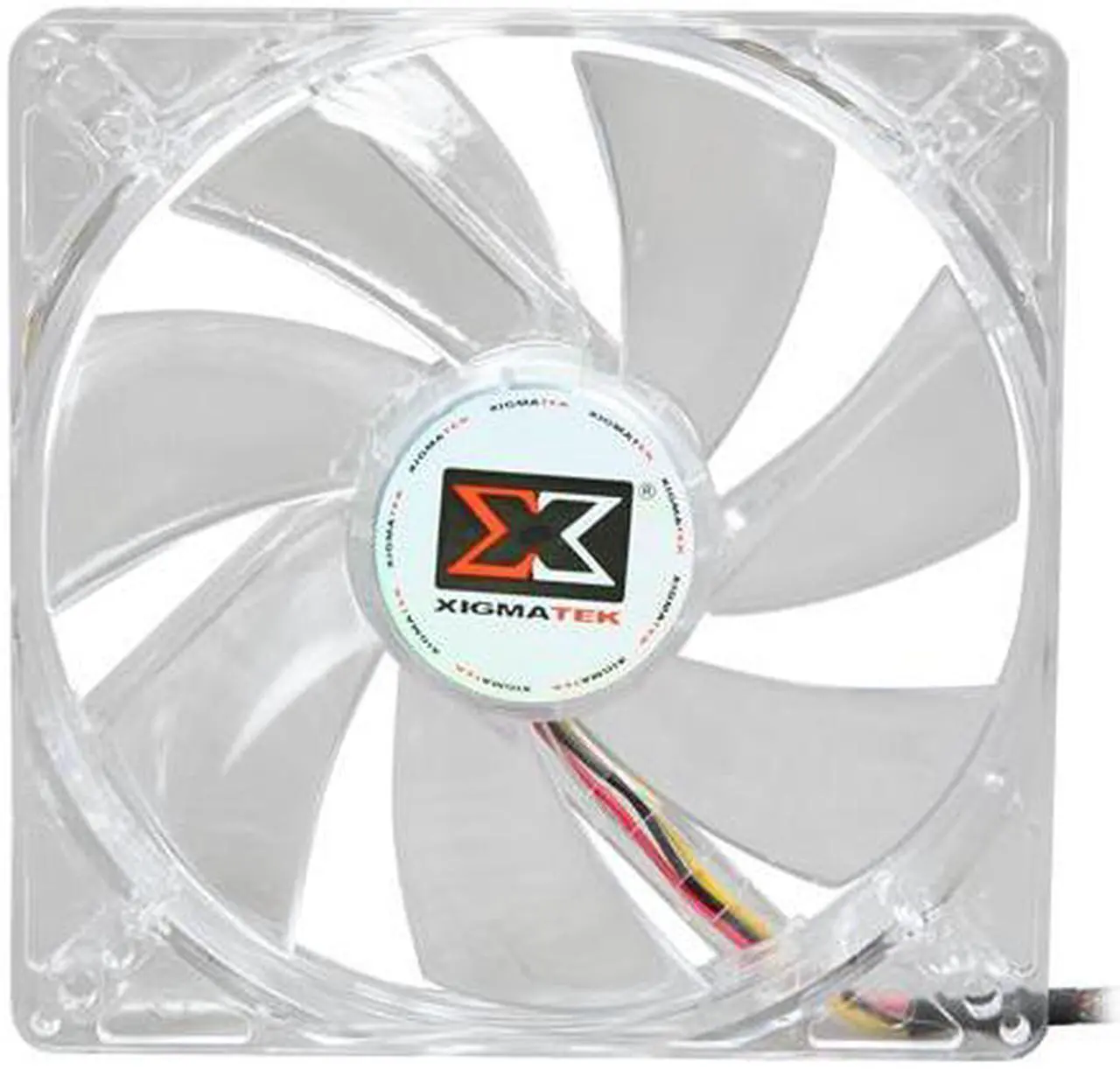 Alt view image 2 of 4 - XIGMATEK FCB (Fluid Circulative Bearing) Cooling System Crystal Series CLF-F1254 120mm White LED Case Fan PSU Molex Adapter/extender included