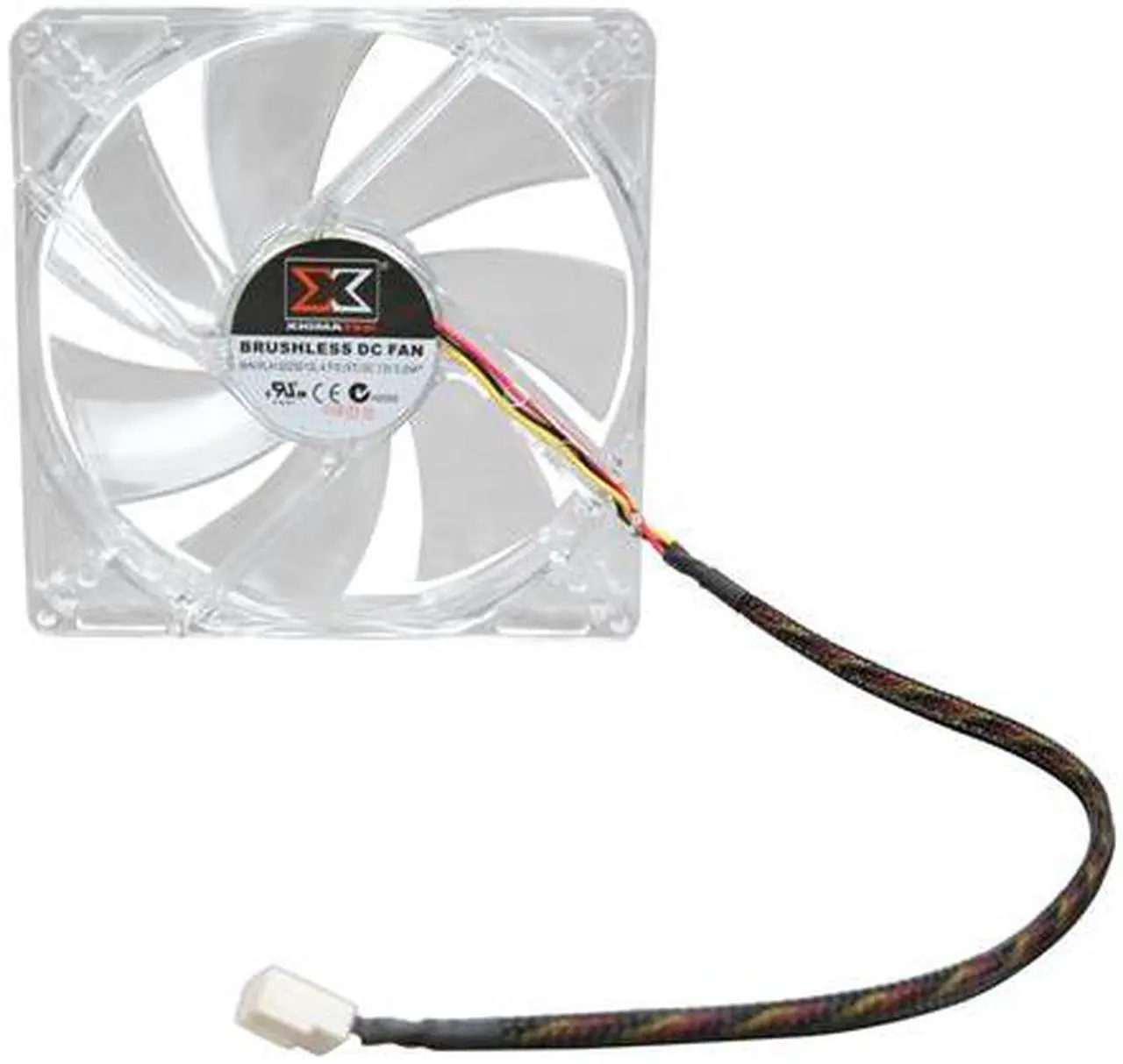 Alt view image 4 of 4 - XIGMATEK FCB (Fluid Circulative Bearing) Cooling System Crystal Series CLF-F1254 120mm White LED Case Fan PSU Molex Adapter/extender included