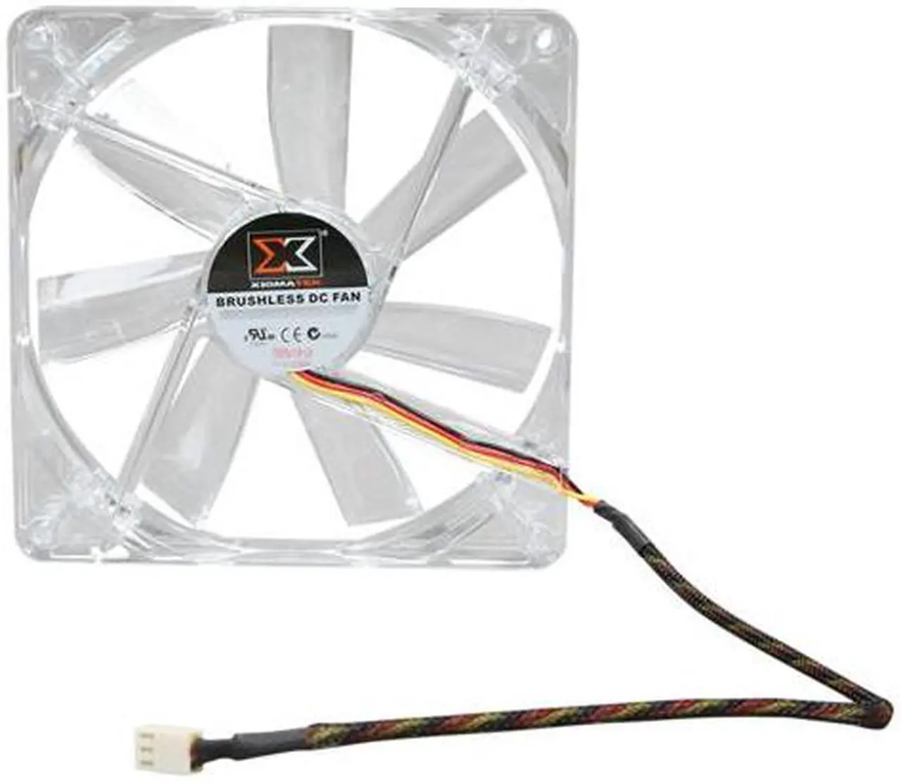 Alt view image 4 of 5 - XIGMATEK FCB (Fluid Circulative Bearing) Cooling System Crystal Series CLF-F1453 140mm Green LED Case Fan PSU Molex Adapter/extender included