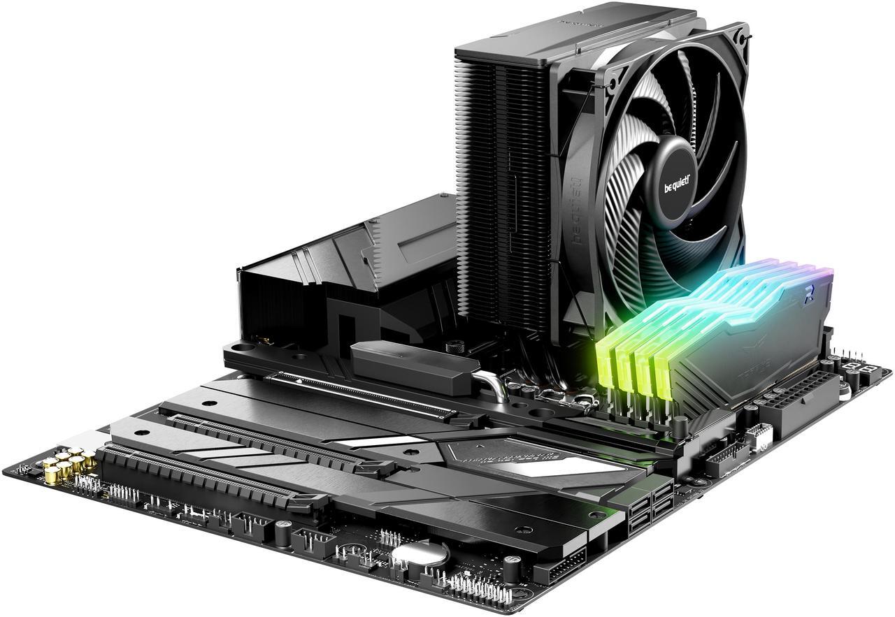Alt view image 4 of 6 - be quiet! Pure Rock 3 Black 120mm Rifle CPU Cooler Socket compatibility Intel 1851 / 1700 / 1200 / 1150 / 1151 / 1155 and AMD AM5 / AM4